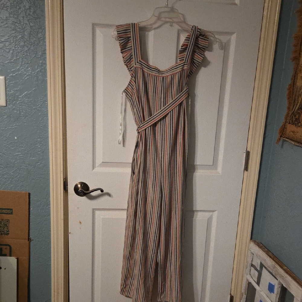 Monteau Multicolor Striped Maxi Dress